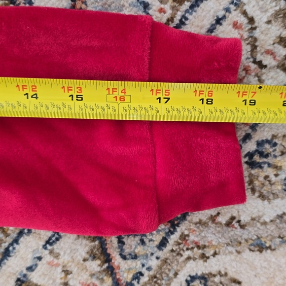 JUICY COUTURE WOMEN'S JUNIOR FUSCIA LONG SLEEVE VELVETEEN PULLOVER CREWNECK XXL - Picture 15 of 16